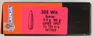 LAPUA .308Win Scenar HPBT, 12гр (20шт)