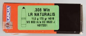 LAPUA .308Win LR NATURALIS, 11гр (20шт)