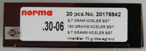 NORMA .30-06Sprg Nosler BST, 9,7гр (20шт)