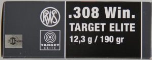 RWS .308Win Target Elite Plus Match, 12,3гр (20шт)