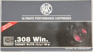 RWS .308Win Target Elite Plus Match, 12,3гр (20шт)