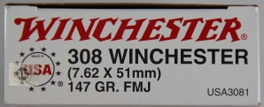 Winchester .308Win FMJ, 9,5гр (20шт)