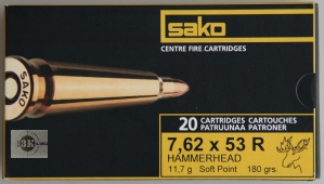 SAKO 7,62x53R SP Hammerhead, 11,7гр (20шт)