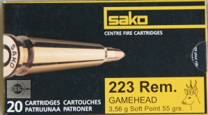 SAKO  .223 Rem. SP Gamehead, вес 3,56 гр. (20 шт.) 110G