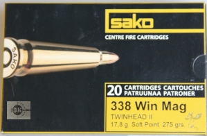 SAKO .338WinMag SP Twinhead II, 17,8гр (20шт)