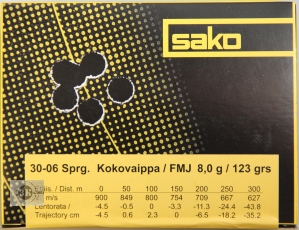 SAKO  .30-06Sprg FMJ Range, 8гр (50шт)