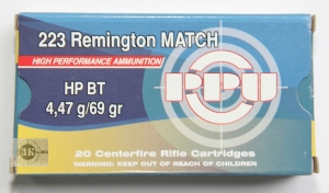 PPU .223Rem MATCH HP BT, 4,47гр (20шт)