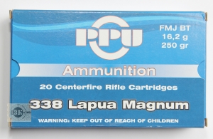 PPU .338LapuaMag FMJ BT, 16,2гр (20шт)