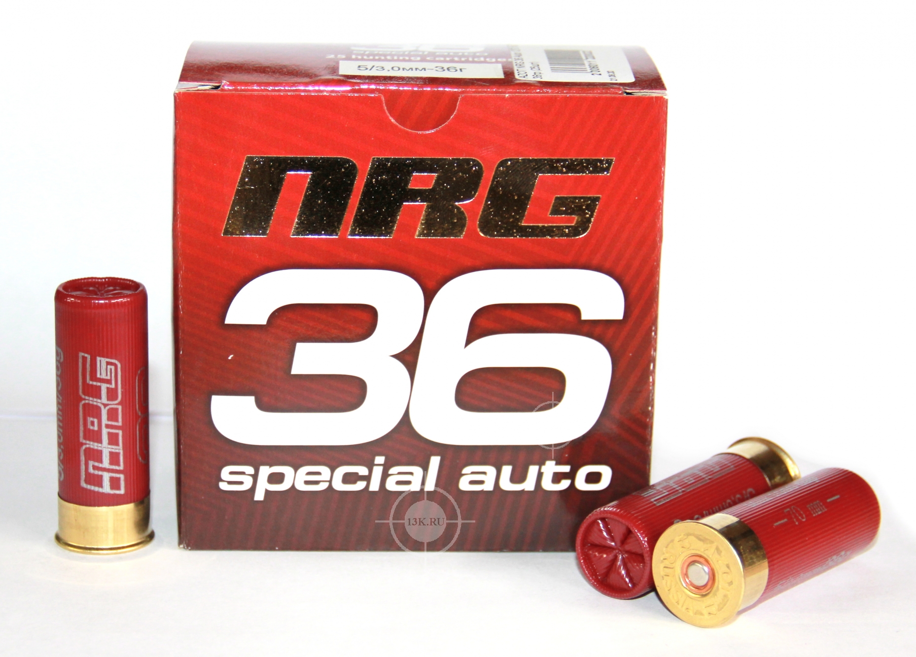 AZOT NRG 36 Auto 12/70, №4, 36гр (25шт) - 12/70 - 13 Калибр, продажа  охотничьего и травматического оружия